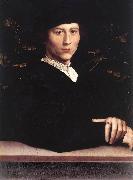 HOLBEIN, Hans the Younger Portrait of Derich Born af France oil painting artist